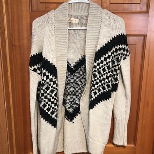 Cream and black cardigan